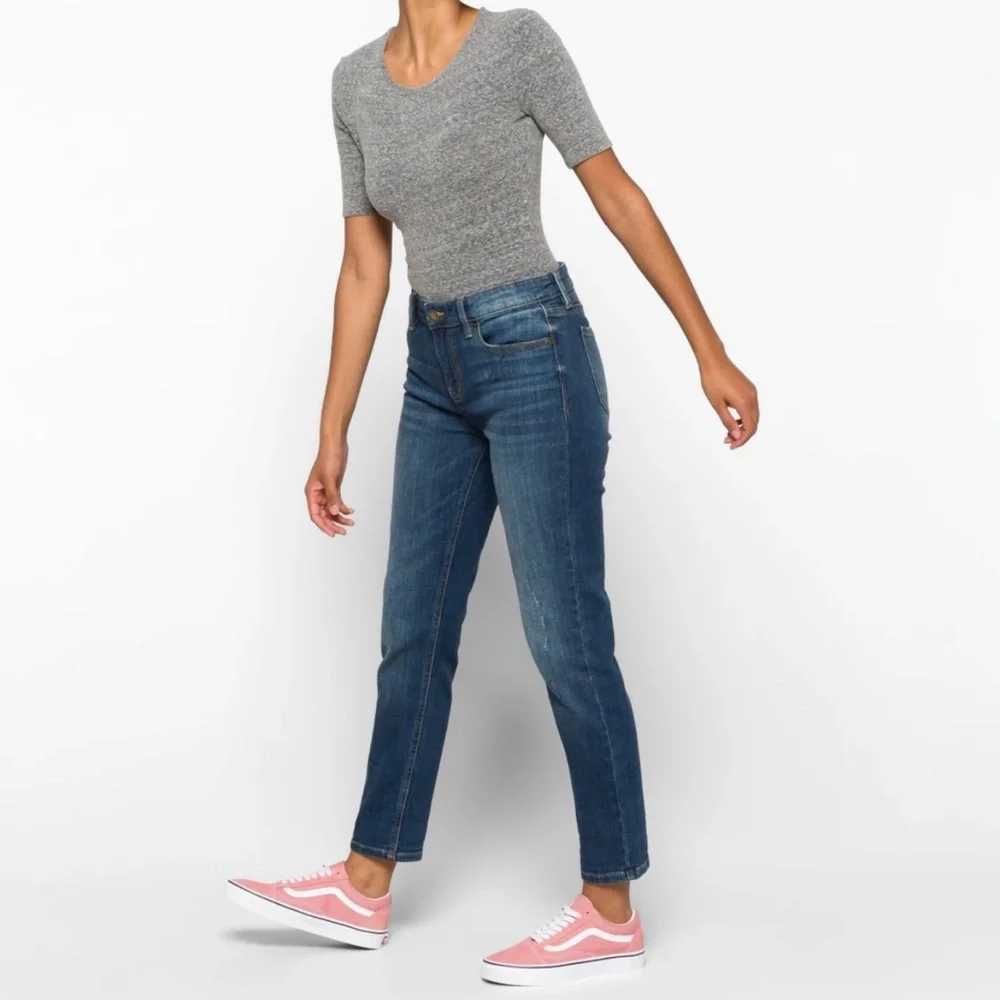COSMIC BLUE LOVE Adrianne Boyfriend Distressed Jean